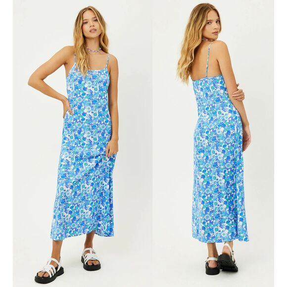 Frankies Bikinis‎ Womens Isabel Floral Maxi Dress Summer Resort Coverup XS - Picture 1 of 8